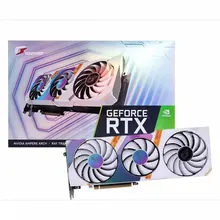 Card màn hình cũ Colorful iGame RTX 3060 Ultra White OC 12G L-V 3 Fan