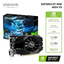 Card màn hình NVIDIA GeForce GT 1030 UNIKA 4GD4 V3 | 4GB DDR4, 64-bit, 1 Fan