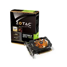 Card màn hình Zotac GTX 750 Ti 2GB D5 1 Fan Cũ
