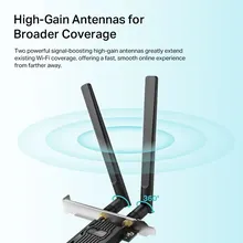 Card mạng PCIe Wi-Fi 6 AX1800 & Bluetooth 5.2