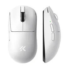Chuột Gaming Không Dây Mchose A7 V2 Pro White | 3 Modes, PAW3395, 26.000 DPI, 59g (HW-A7V2-2)