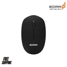 Chuột văn phòng EDRA EM608W | Wireless 2.4Ghz, 1000 DPI, 47g, Đen