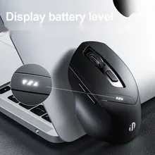 Chuột văn phòng INPHIC DR01 Chính Hãng | Wireless, Bluetooth, 1600 DPI, 83g, Đen