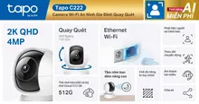 Combo Camera TP-Link TAPO C222 Kèm thẻ nhớ 64GB