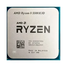 CPU AMD Ryzen 5 5500X3D Tray (VAT, No Box) | AM4, 6 nhân/12 luồng, Cache 96MB, PCIe 4.0