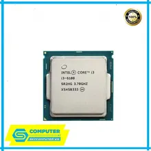 CPU Intel Core i3 6100 Cũ | LGA 1151, 2 nhân/4 luồng, Max 3.7 GHz