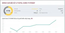 [Cũ] CPU I7-9700KF (no box) | BH 36T STAR Và Serial. Không fan