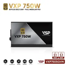 [Cũ] Nguồn máy tính VSP VXP 750W SGVN Gold Modular | BH 3T STAR