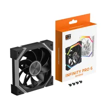 Fan PC Xigmatek Infinity Pro 6 (EN 49439) | Fan 120mm, ARGB, Gió ngược, Đen