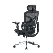 Ghế công thái học E DRA EEC227 | Đen, Chân xoay, Lưng lưới