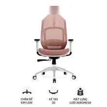Ghế công thái học Ergonomic HyperWork Airy | Hồng