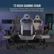 Ghế T3 Rush Fabric gaming (2023) Xám than (CF-9010056-WW)
