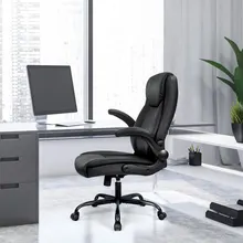 Ghế văn phòng 7057 | Màu đen, chân xoay kim loại