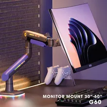 Giá Treo LCD Northbayou G60 Gaming, 32"-60", Màu đen xám, Led RGB
