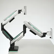 Giá treo màn hình đôi Human Motion T9 Pro II | 23-43 inch, Trắng