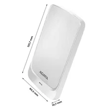 HDD di động Adata HV320 1TB (AHV320-1TU31-CWH) | USB 3.1, Màu Trắng, Portable External