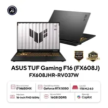 Laptop Gaming ASUS TUF F16 FX608JHR-RV037W | i7-14650HX, 16GB DDR5, SSD 1TB NVMe, RTX 5050 8GB, 16" WUXGA IPS 165Hz, Win 11 Home, Xám