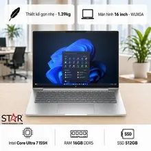 Laptop HP 15-FD2050WM D4JK5UA | Core Ultra 5-225U, 8GB DDR5, SSD 512GB Nvme, 15.6" FHD, Touch, Win 11, Natural Silver