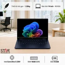 Laptop HP OmniBook X Flip 14-fm0088TU | Core Ultra 5-226V, 16GB LPDDR5x, SSD 512GB NVMe, 14" WUXGA Touch, Pen, Intel Graphics, W11H + Office, Xanh (BZ7Q2PA)