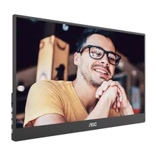 Màn Hình Máy Tính di động AOC 16T20 | 15.6 inch, Full HD, IPS, 60Hz, 5ms, 16.7 triệu màu, USB-C, kèm Foldable Smart Cover