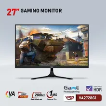 Màn hình máy tính Gaming VSP VA2728G1 | 27 inch, Full HD, VA, 280Hz, 1ms, phẳng