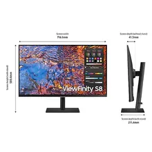 Màn Hình Máy Tính Samsung ViewFinity S8 LS32B800PXEXXV | 32 inch, 4K, IPS, 60Hz, 5ms, phẳng
