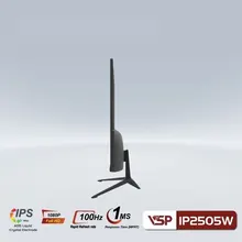 Màn Hình Máy Tính VSP IP2505W | 24.5 inch, Full HD, IPS, 100Hz, 1ms, phẳng, đen