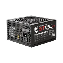 Nguồn máy tính Jetek ST650 V3 600W Cáp Dẹt Đen | ATX, Single Rail, 2 PCIe 6+2-pin