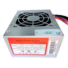 Nguồn máy tính Micro Mini 500 Fan 8cm (J1xx Slim) | Fan 8cm, 20+4 Pin, CPU 4+4 Pin, SATA, ATA, Bạc