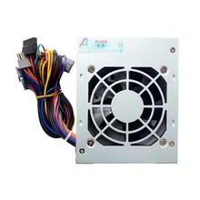 Nguồn máy tính Micro Mini 500 Fan 8cm (J1xx Slim) | Fan 8cm, 20+4 Pin, CPU 4+4 Pin, SATA, ATA, Bạc