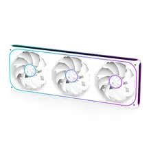 Quạt tản nhiệt PC Centaur Gustcen CG-360 ARGB (Sync Main) | Kit 3 Fan 120mm, 2200 RPM, 165 CFM, Trắng