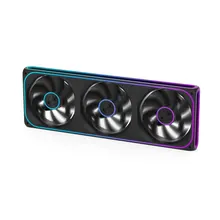 Quạt tản nhiệt PC Centaur Gustcen CG-360 ARGB (Sync Main) | Kit 3 Fan 120mm, 2200 RPM, 165 CFM, Đen