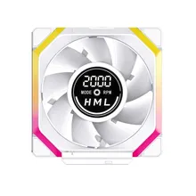 Quạt tản nhiệt PC Leopard Galaxy V2 | Kit 3 Fan 120mm, ARGB, Gió ngược, Trắng