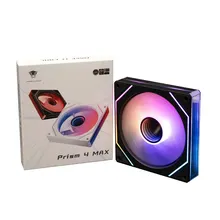 Quạt tản nhiệt PC Leopard Prism 4Max | Fan lẻ 120mm, ARGB, Gió ngược, Đen