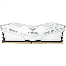 Ram DDR5 TEAMGROUP 32G/6000 T-Force Delta White RGB (2x16GB) Tản Nhiệt (FF4D532G6000HC38ADC01)