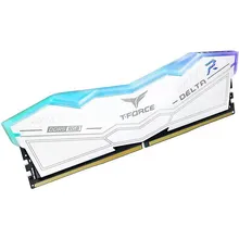Ram DDR5 TEAMGROUP 32G/6000 T-Force Delta White RGB (2x16GB) Tản Nhiệt (FF4D532G6000HC38ADC01)
