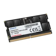 RAM Laptop ADATA 16GB DDR5 5600MHz SO-DIMM (AD5S560016G-S) | On-Die ECC, 262-Pin