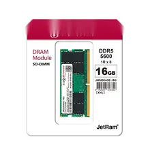 RAM Laptop Transcend 16GB DDR5 5600MHz SO-DIMM (JM5600ASE-16G) | CL46, 1.1V, 262 Pin