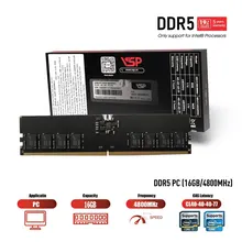 RAM PC VSP 16GB DDR5 | (1x16GB), 4800MHz, CL40, Không tản nhiệt, Intel Only