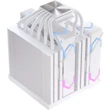 Tản Nhiệt khí EINAREX Glide G300 ARGB Digital | Dual Tower, 6 Heatpipe Đồng, LCD Monitoring, 120mm PWM, Trắng