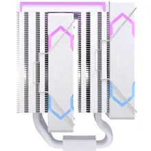 Tản Nhiệt khí EINAREX Glide G300 ARGB Digital | Dual Tower, 6 Heatpipe Đồng, LCD Monitoring, 120mm PWM, Trắng
