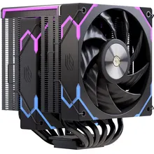 Tản Nhiệt khí EINAREX Glide G300 ARGB Digital | Dual Tower, 6 Heatpipe Đồng, LCD Monitoring, 120mm PWM