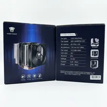 Tản nhiệt khí Leopard G6 Dual Fan (2 Tháp) | 6 Ống Đồng, 2 Quạt 120mm, PWM 4Pin, Đen