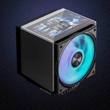 Tản nhiệt khí Leopard KF720 LCD | 2 tháp, LCD 5 inch, ARGB, 260W, Đen