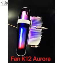 Tản nhiệt khí VSP K12 Aurora | LED Đỏ, Đen