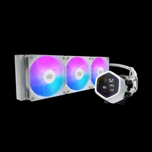 Tản Nhiệt Nước Coolermaster Masterliquid Core Nex Digital 240 ARGB | LED Digital Display, Đen