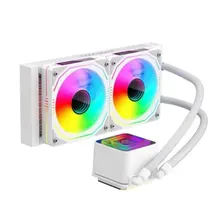 Tản nhiệt nước Coolmoon Glacier 240 ARGB - Trắng