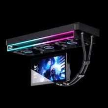 Tản nhiệt nước Leopard UltraFlow 360 ARGB LCD 7 Inch | AIO 360mm, Công suất 320W, Đen