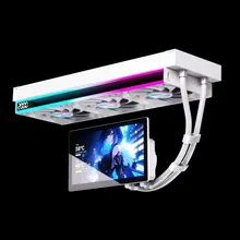 Tản nhiệt nước Leopard UltraFlow 360 ARGB LCD 7 inch | AIO 360mm, 320W, Trắng