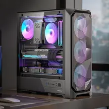 Thùng máy Antec VX330 ARGB | F-ATX, Kèm 4 Fan ARGB